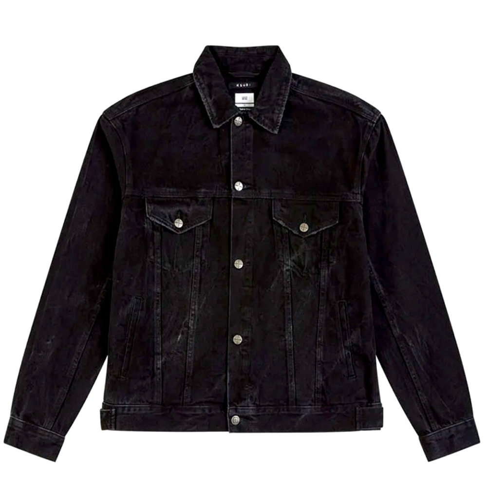 NWOT Ksubi Black Marbled Oh G Denim Jacket